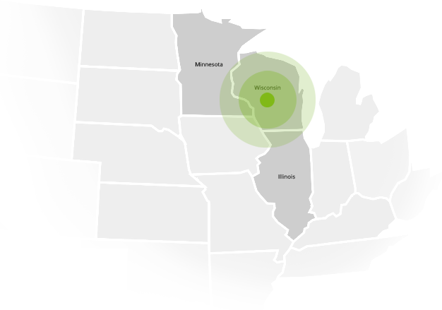 Midwest Service Map